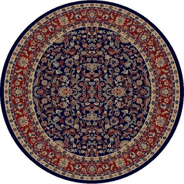 Concord Global 5 ft. 3 in. Jewel Kashan - Navy Round 40640